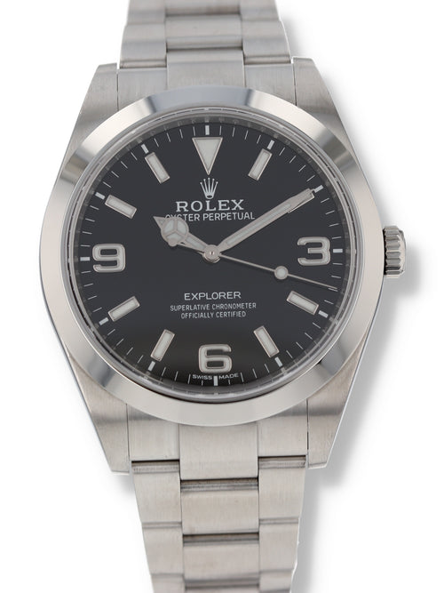 40384: Rolex Explorer 39, Ref. 214270, "Mark II" Dial, Box and 2019 Card