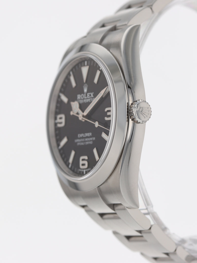 40384: Rolex Explorer 39, Ref. 214270, "Mark II" Dial, Box and 2019 Card