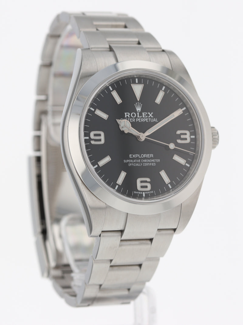 40384: Rolex Explorer 39, Ref. 214270, "Mark II" Dial, Box and 2019 Card