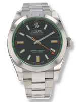 40389: Rolex Milgauss, Ref. 116400GV, Box and 2017 Card LIKE NEW