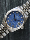 40407: Rolex Ladies Mid-Size Datejust 31, Ref. 78274 Sodalite Diamond Dial, Box and Papers 2004