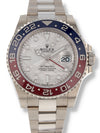 40421: Rolex 18k White Gold GMT-Master II "Pepsi", Meteorite Dial, 2023 Full Set LIKE NEW