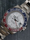 40421: Rolex 18k White Gold GMT-Master II "Pepsi", Meteorite Dial, 2023 Full Set LIKE NEW