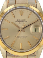 40427: Rolex Vintage Steel and Gold Plated Date, Ref. 1550, Circa 1979