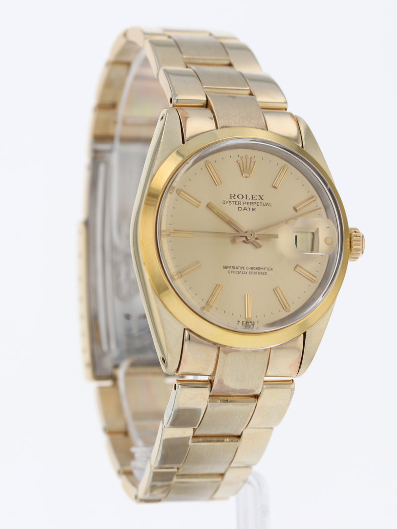 40427: Rolex Vintage Steel and Gold Plated Date, Ref. 1550, Circa 1979