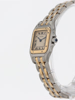 40439: Cartier Stainless Steel and 18k Yellow Gold Ladies Small Panther, Quartz