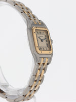 40439: Cartier Stainless Steel and 18k Yellow Gold Ladies Small Panther, Quartz