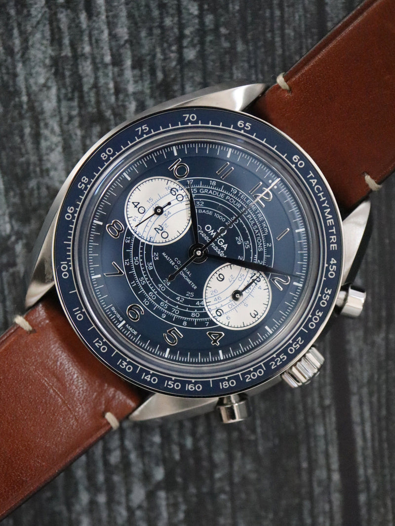 40448: Omega Speedmaster Chronoscope, Ref. 329.32.43.51.03.001 , Box and Cards Circa 2021