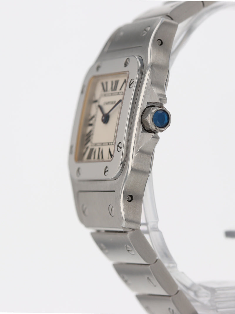 40449: Cartier Ladies Small Santos Galbee, Quartz, Ref. W20056D6/1565