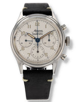 40452: Minerva Vintage Chronograph, Retailed by Tourneau circa 1950's