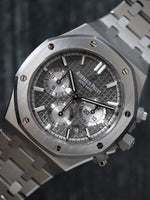 40464: Audemars Piguet Royal Oak Chronograph, Ref. 26315ST, Box and Card, 2024 Factory Service