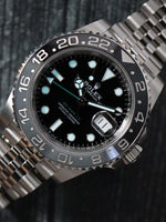 40480: Rolex GMT-Master II, "Bruce Wayne", Ref. 126710GRNR, 2024 Full Set UNWORN