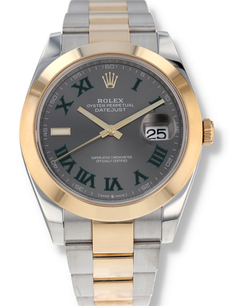 40484: Rolex Datejust 41, Ref. 126303, Wimbledon Dial, 2023 Full Set