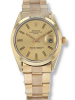 40497: Rolex Gold Plated Date, Ref. 1550, Circa 1978