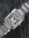 40500: Cartier Stainless Steel Small Ladies Tank Francaise, Quartz, Ref 2384