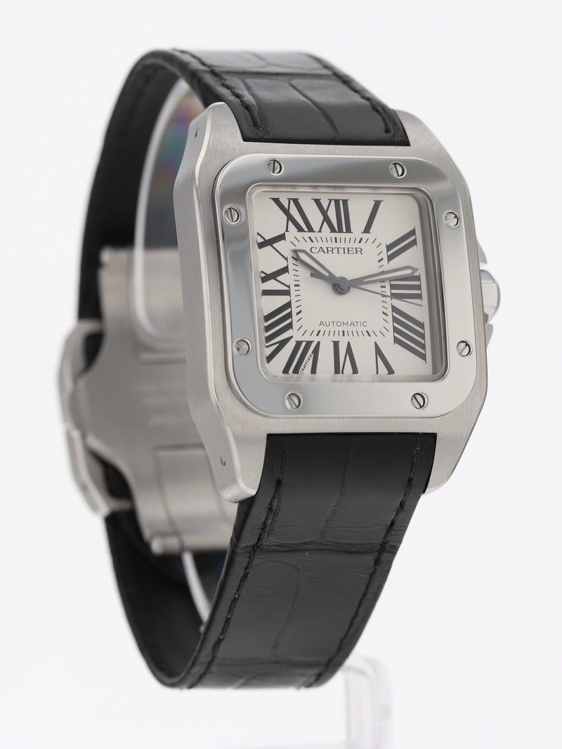 40501: Cartier Medium Santos 100, Ref. W20106X8, Automatic