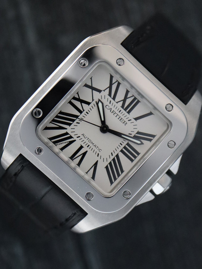 40501: Cartier Medium Santos 100, Ref. W20106X8, Automatic