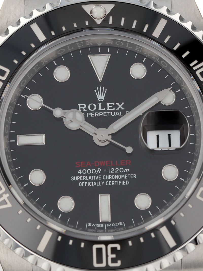 40503: Rolex Red Anniversary Sea-Dweller, Ref. 126600, Box and 2018 Card, New Old Stock FULL STICKERS