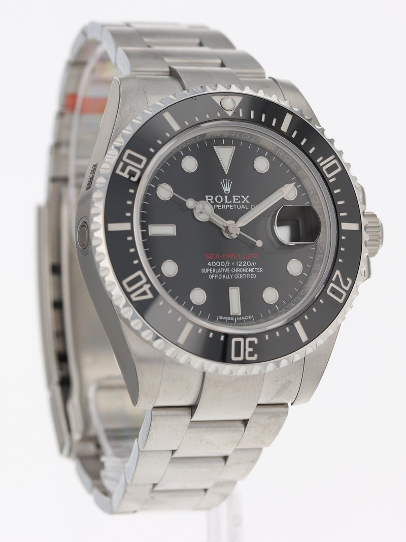 40503: Rolex Red Anniversary Sea-Dweller, Ref. 126600, Box and 2018 Card, New Old Stock FULL STICKERS