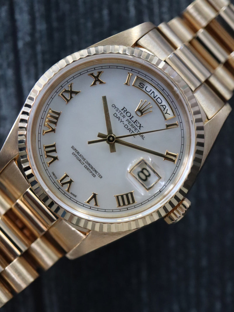 40513: Rolex 18k Yellow Gold President, Ref. 18238, Box and Papers Circa 2000