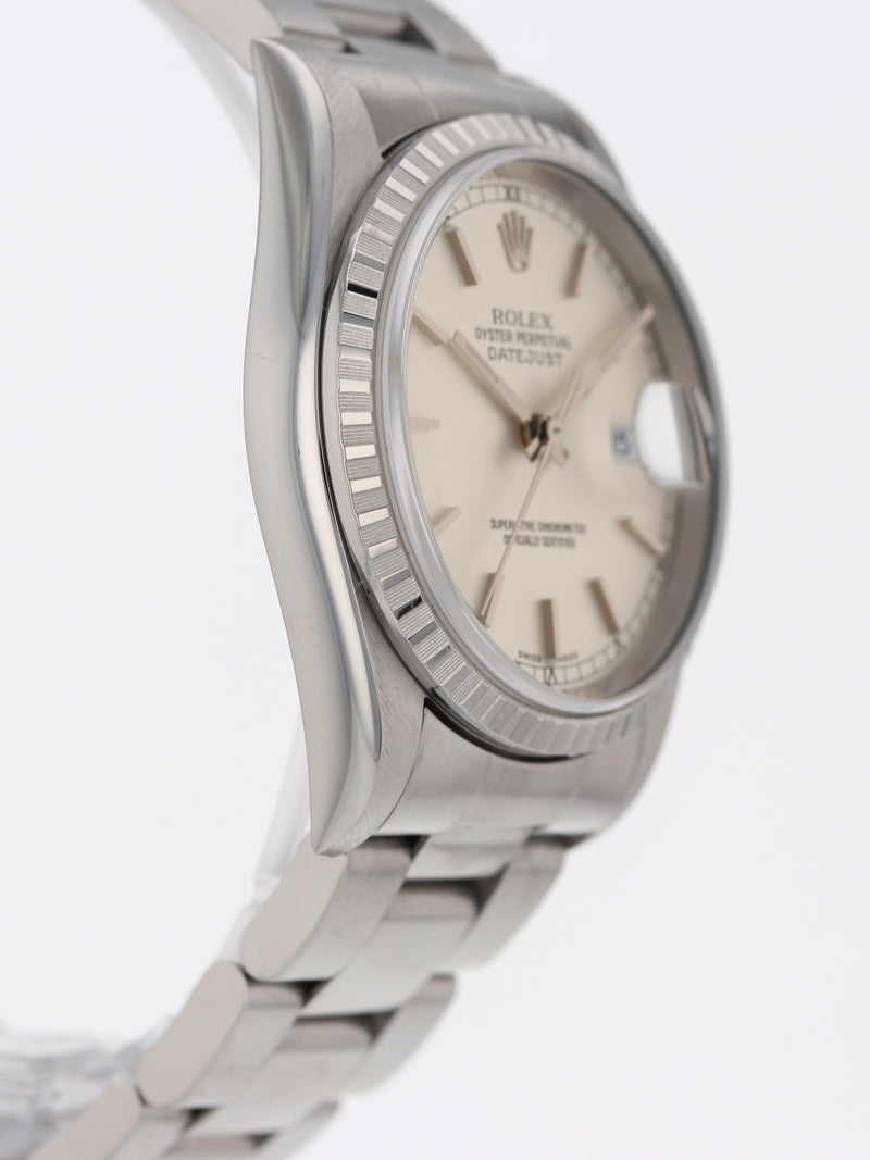 40550: Rolex Datejust 36, Ref. 16220, Rolex Papers Dated 1999