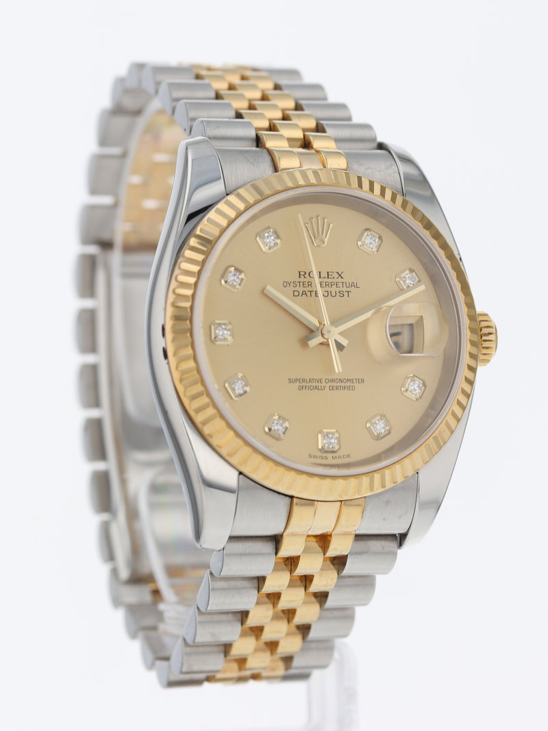 40551: Rolex Datejust 36, Ref. 116233, Rolex Papers 2005