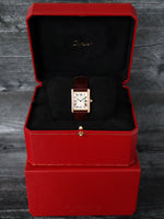 40562: Cartier 18k Rose Gold Large Tank Louis, Ref. WGTA0011, Cartier Box