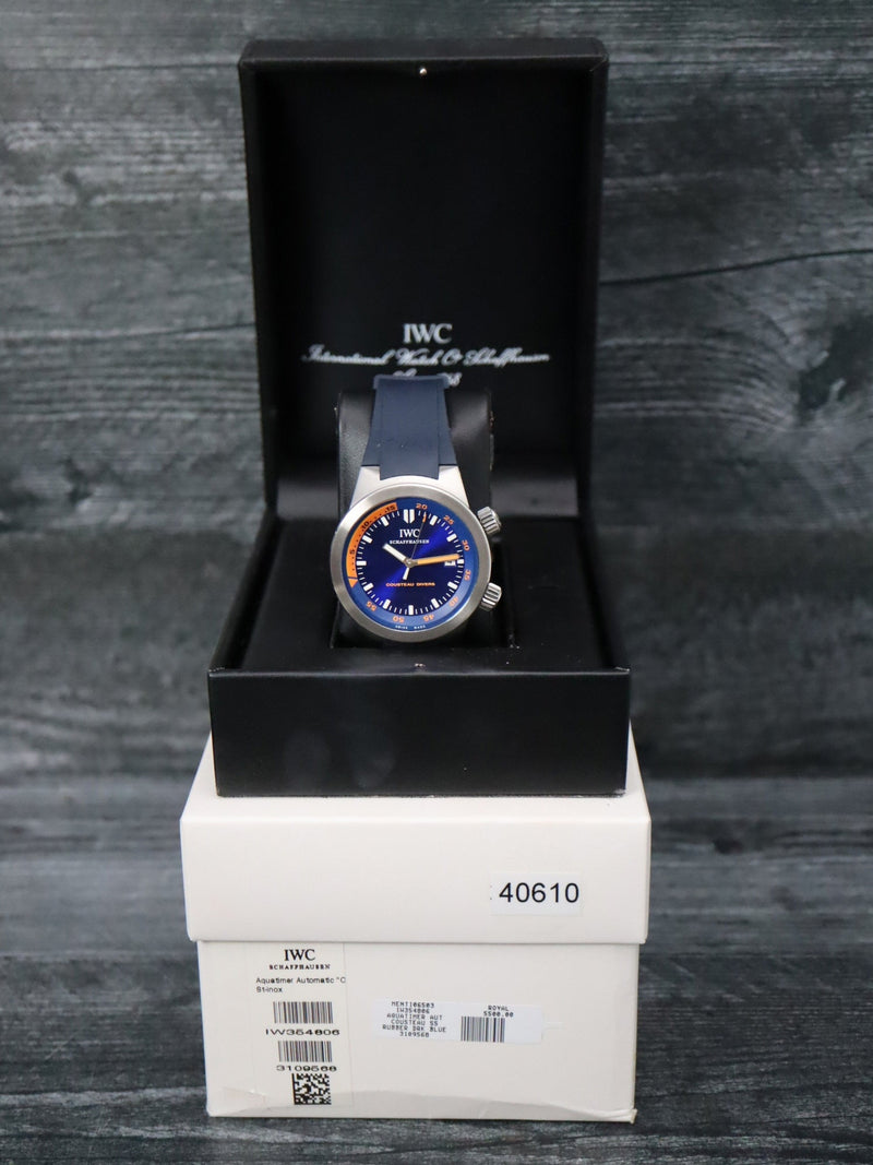 40610: IWC Aquatimer Costeau Divers Limited Edition, Ref. IW354806, IWC Box