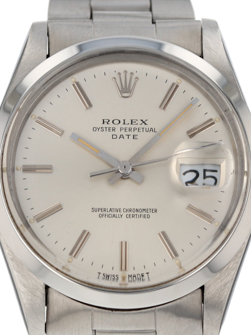 40682: Rolex Stainless Steel Date, Ref. 15000, Circa 1983