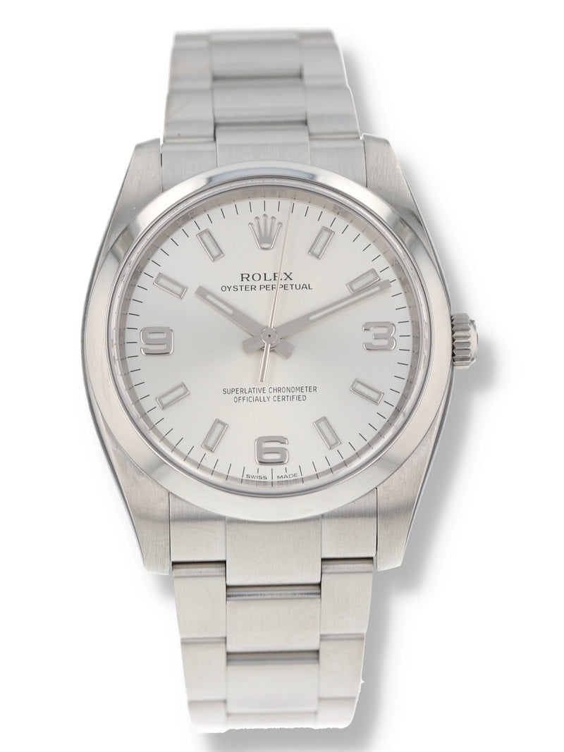 40700: Rolex Oyster Perpetual 34, Ref. 114200, Box and 2016 Card + 2025 Service Card