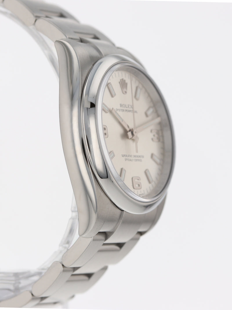 40700: Rolex Oyster Perpetual 34, Ref. 114200, Box and 2016 Card + 2025 Service Card