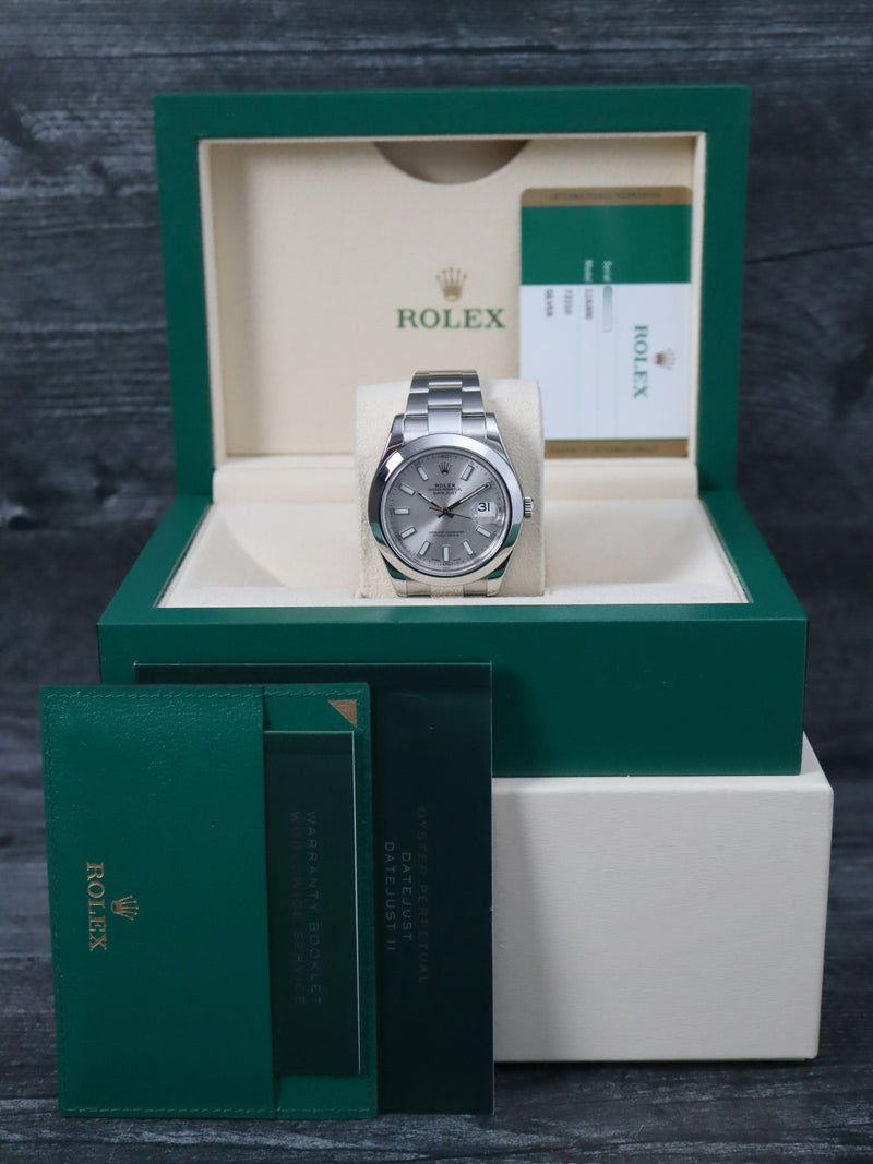 40702: Rolex Datejust II, Ref. 116300, Box and 2017 Card