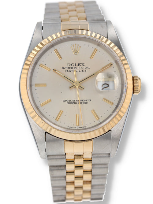 40707: Rolex Datejust 36, Ref. 16233, Box and Papers Circa 1995