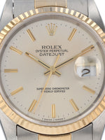 40707: Rolex Datejust 36, Ref. 16233, Box and Papers Circa 1995