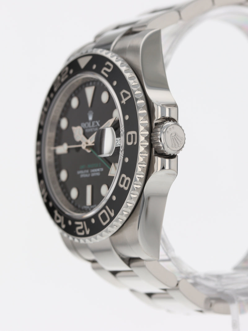 40713: Rolex GMT-Master II, Ref. 116710LN, Rolex Box + 2025 Rolex Service Card