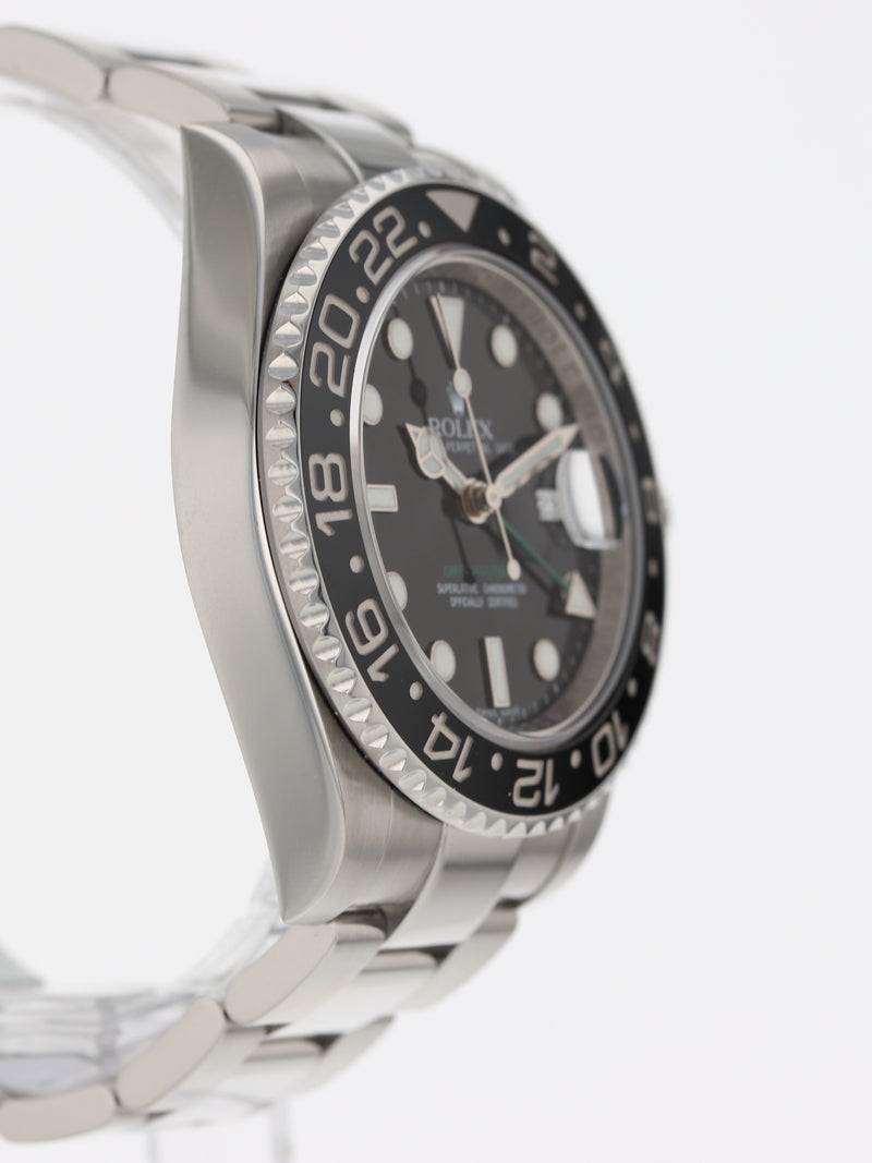 40713: Rolex GMT-Master II, Ref. 116710LN, Rolex Box + 2025 Rolex Service Card