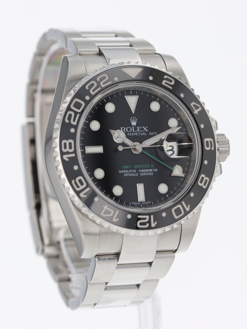 40713: Rolex GMT-Master II, Ref. 116710LN, Rolex Box + 2025 Rolex Service Card