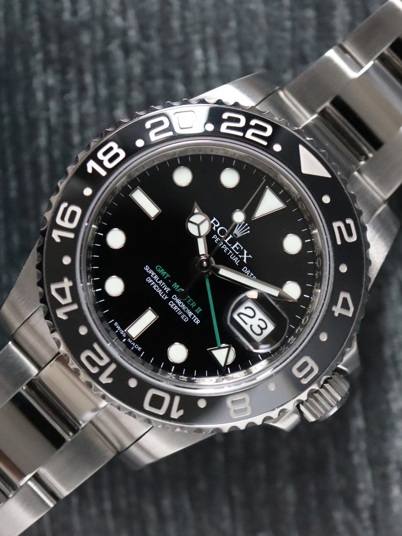 40713: Rolex GMT-Master II, Ref. 116710LN, Rolex Box + 2025 Rolex Service Card