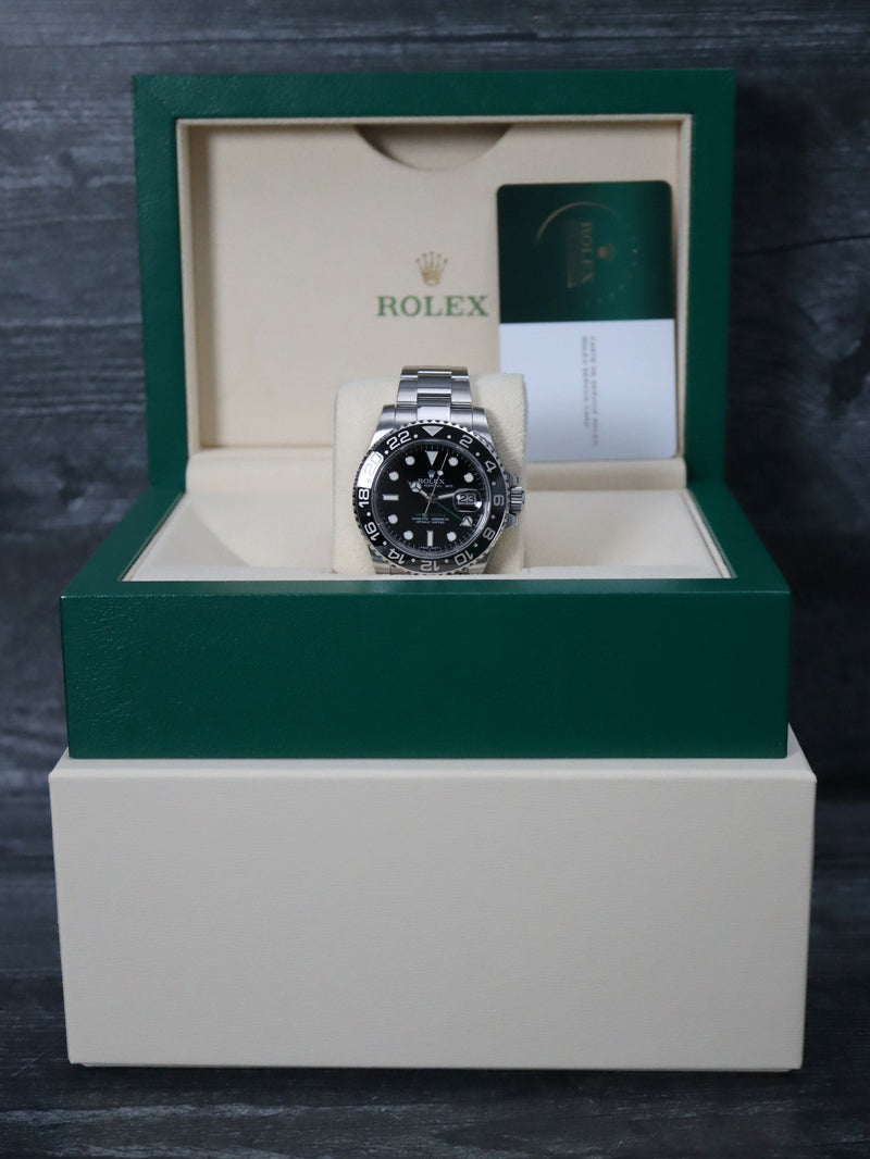 40713: Rolex GMT-Master II, Ref. 116710LN, Rolex Box + 2025 Rolex Service Card
