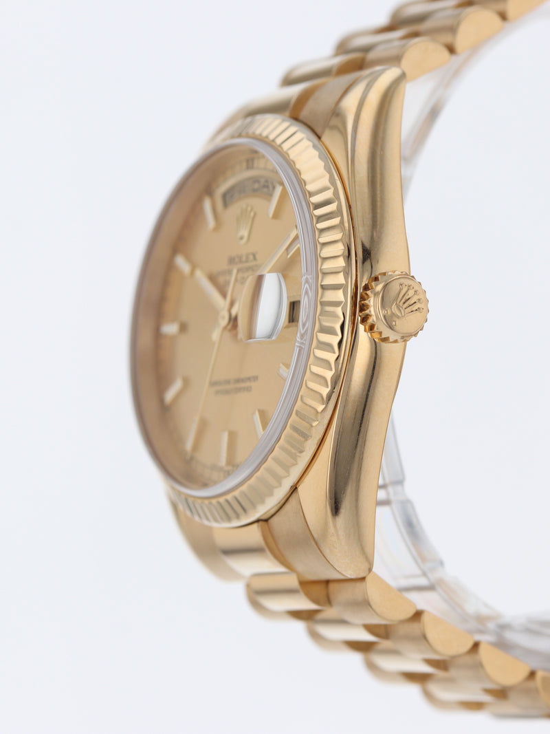 40715: Rolex 18k Day-Date 36, Ref. 118238, Box and 2013 Card