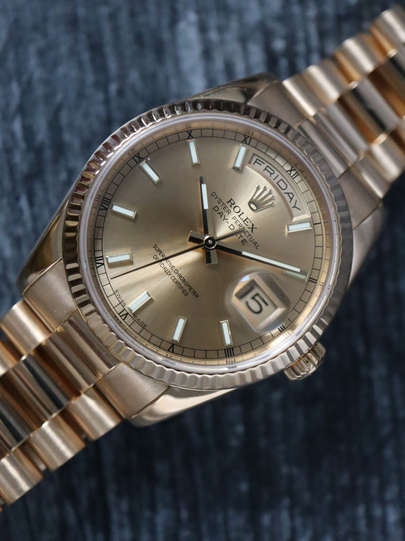 40715: Rolex 18k Day-Date 36, Ref. 118238, Box and 2013 Card