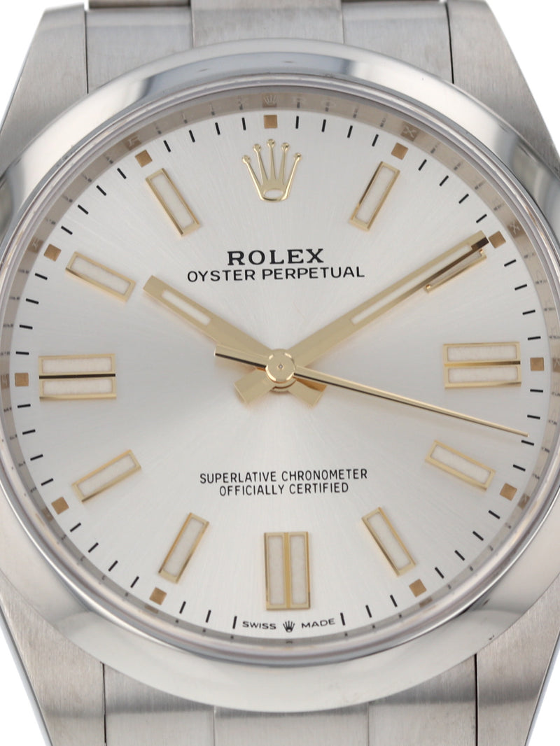 40716: Rolex Oyster Perpetual 41, Ref. 124300, 2024 Full Set