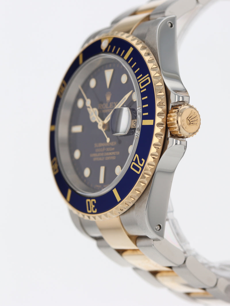 (On Hold) 40728: Rolex Submariner 40, Ref. 16613, Box and Papers Circa 2003