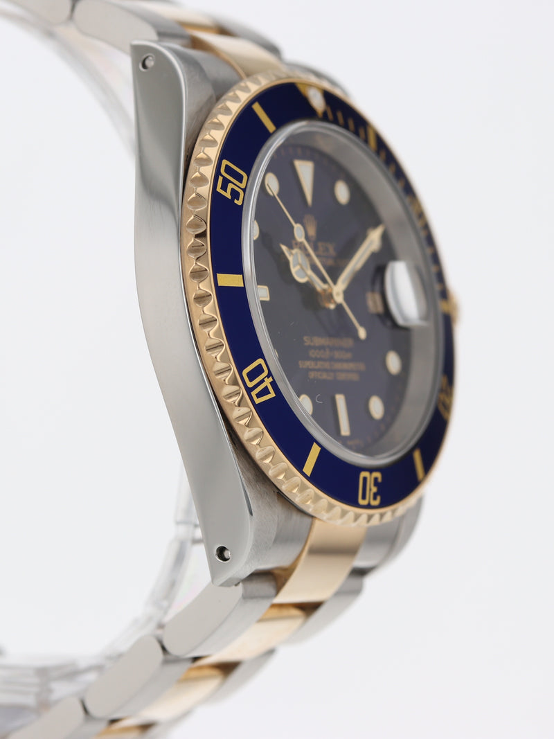 (On Hold) 40728: Rolex Submariner 40, Ref. 16613, Box and Papers Circa 2003