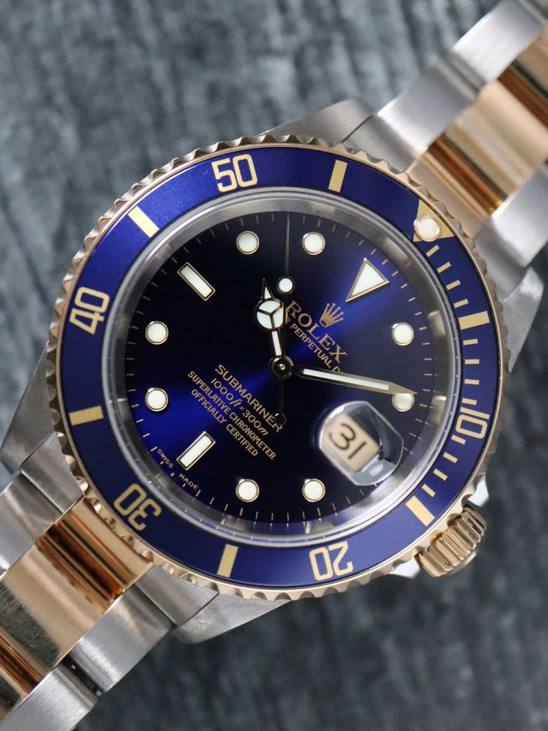 (On Hold) 40728: Rolex Submariner 40, Ref. 16613, Box and Papers Circa 2003