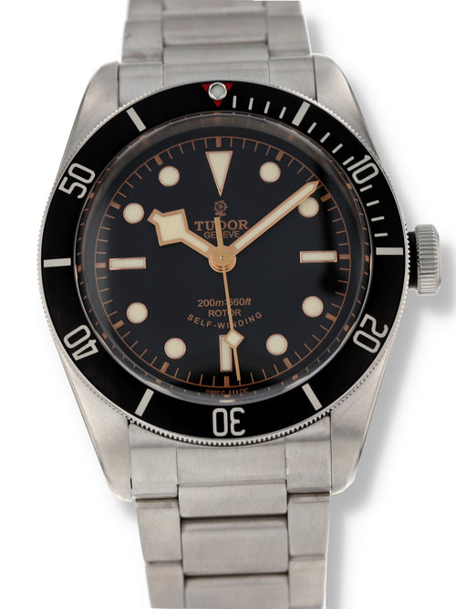 40741: Tudor Heritage Black Bay "Smiley", Ref. 79220N, Box and 2015 Card