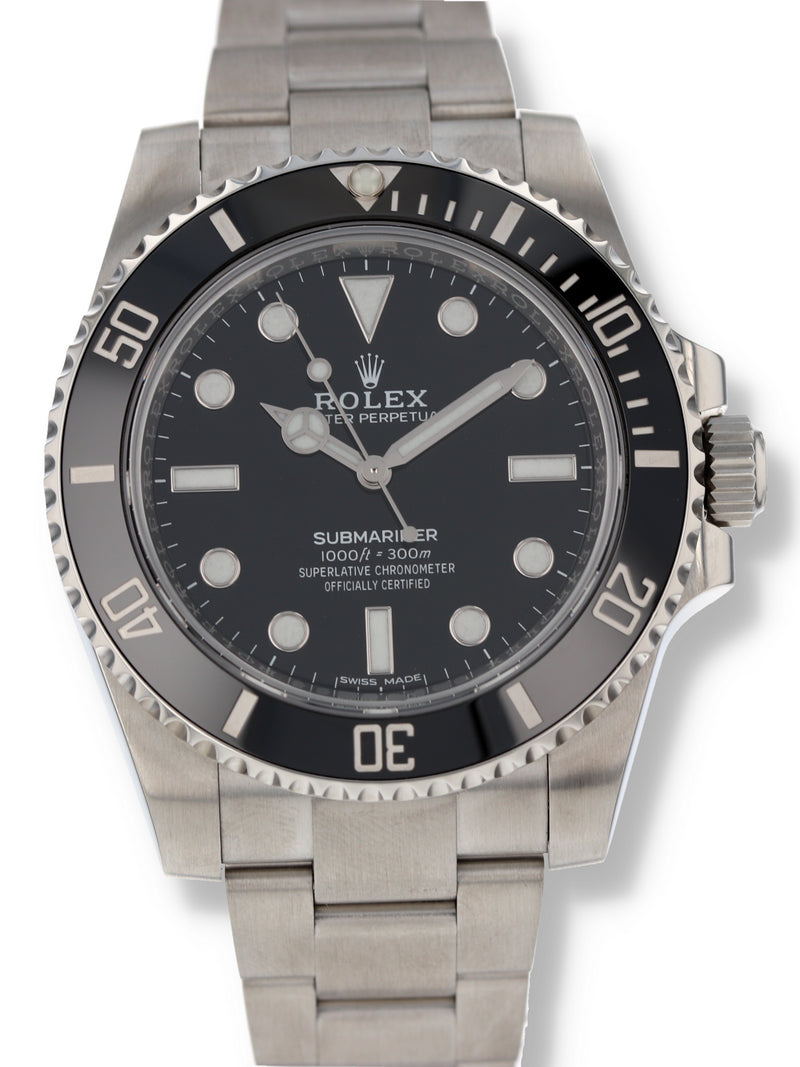 40743: Rolex Submariner 40 "No Date", Ref. 114060, Full Set 2018