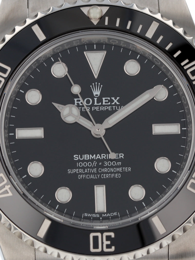 40743: Rolex Submariner 40 "No Date", Ref. 114060, Full Set 2018