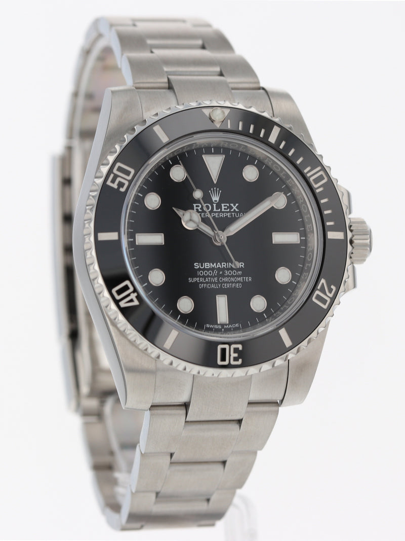 40743: Rolex Submariner 40 "No Date", Ref. 114060, Full Set 2018