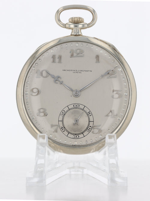 40745: Vacheron Constantin 18k White Gold Pocketwatch, Size 44mm